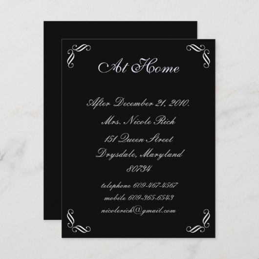 Silver Fairy Tale bei Zuhause Card (Vorne/Hinten)