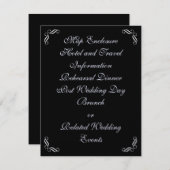 Silver Fairy Tale Einschlusskarte Begleitkarte (Vorne/Hinten)