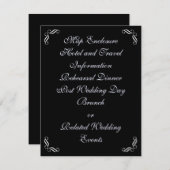 Silver Fairy Tale Einschlusskarte Begleitkarte (Vorne/Hinten)