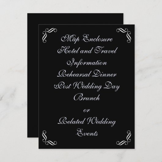 Silver Fairy Tale Einschlusskarte Begleitkarte (Vorne/Hinten)