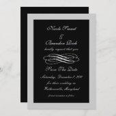 Silver Fairy Tale Save the Date (Vorne/Hinten)