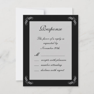 Silver Fairy Tale UAWG RSVP Karte