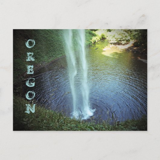 Silver Falls 1 Postkarte (Vorderseite)