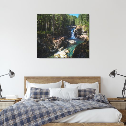 Silver Falls, Mount Rainier National Park Leinwanddruck (Insitu (Schlafzimmer))