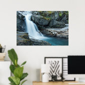 Silver Falls, Mount Rainier National Park Poster (Heimbüro)