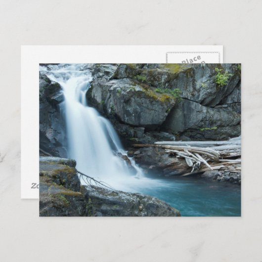 Silver Falls, Mount Rainier National Park Postkarte (Vorne/Hinten)