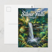Silver Falls Oregon Postkarte (Vorne/Hinten)