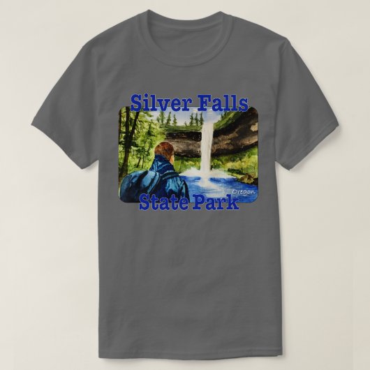 Silver Falls Staat Park Oregon T-Shirt (Design vorne)