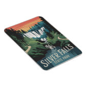 Silver Falls Staat Park Vintag Magnet (Rechte Seite)