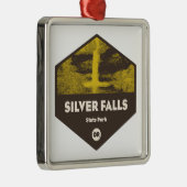 Silver Falls State Park Oregon Ornament Aus Metall (Rechts)