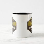 Silver Falls State Park Oregon Zweifarbige Tasse (Mittel)