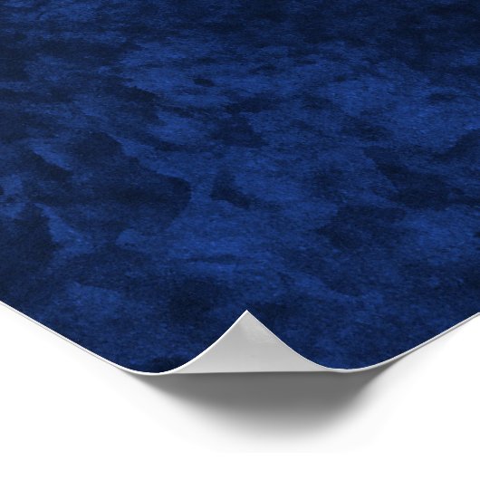 Silver Fallstars Blue Poster (Ecke)