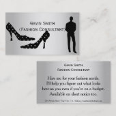 Silver Fashion Consultant Visitenkarten Visitenkarte (Vorne/Hinten)