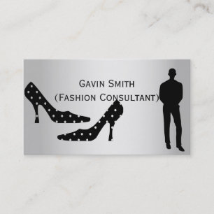 Silver Fashion Consultant Visitenkarten Visitenkarte