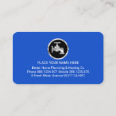 Silver Faucet On Rising Water Waves Visitenkarte (Rückseite)