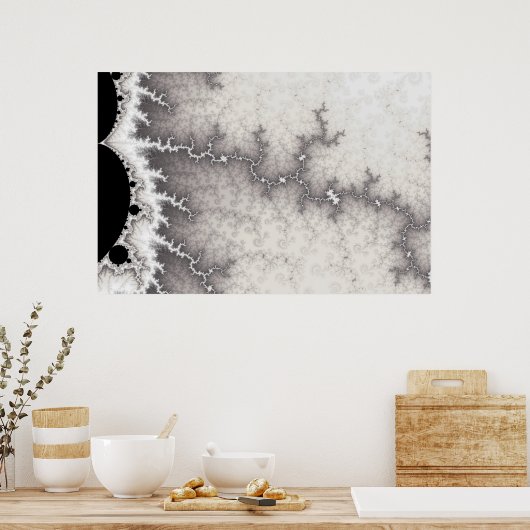 Silver Fault Line Poster (Küche)