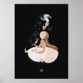 SILVER FEATHER SQUIRREL von Alexandra Dikaia Poster (Vorne)