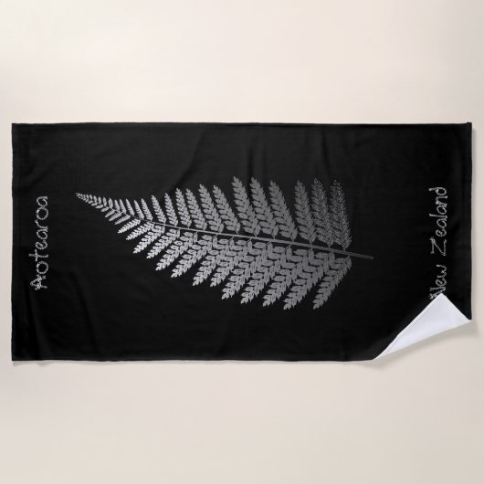 Silver Fern Beach Handtuch (Vorderseite)