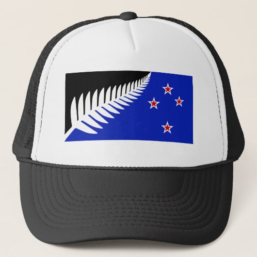 Silver Fern Flag Hat von Kyle Lockwood Truckerkappe (Vorderseite)