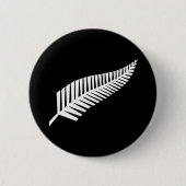 Silver fern flag (NZ) Button (Vorderseite)
