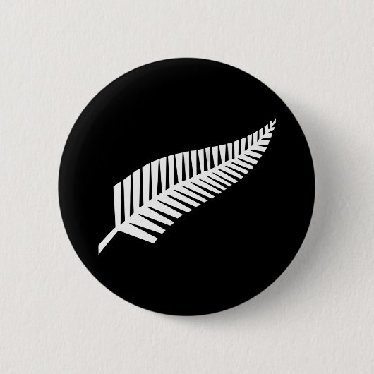 Silver fern flag (NZ) Button (Vorderseite)