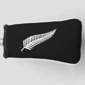 Silver fern flag (NZ) Golf Headcover (Vorderseite)
