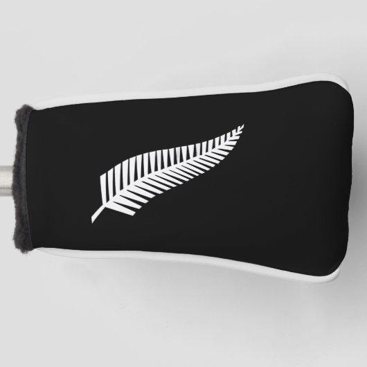 Silver fern flag (NZ) Golf Headcover (Vorderseite)