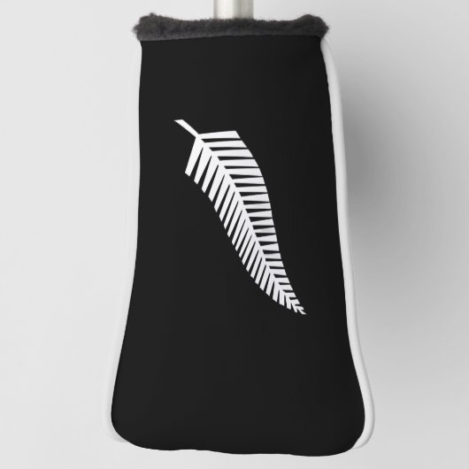 Silver fern flag (NZ) Golf Headcover (Rotieren 90)