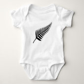 Silver Fern of New Zealand Baby Strampler (Vorderseite)