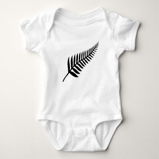 Silver Fern of New Zealand Baby Strampler (Vorderseite)