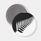 Silver Fern of New Zealand Magnet (Vorderseite/Rückseite)