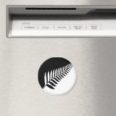 Silver Fern of New Zealand Magnet (In Situ (Geschirrspüler))