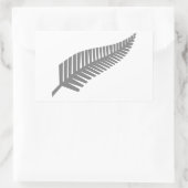 Silver Fern of New Zealand Rechteckiger Aufkleber (Tasche)