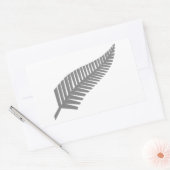 Silver Fern of New Zealand Rechteckiger Aufkleber (Umschlag)
