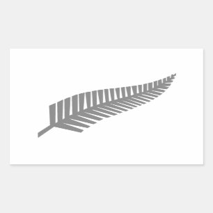 Silver Fern of New Zealand Rechteckiger Aufkleber