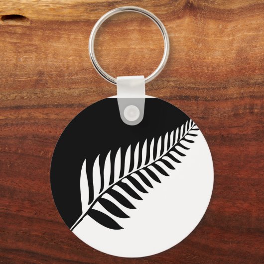 Silver Fern of New Zealand Schlüsselanhänger (Vorderseite)