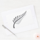 Silver Fern Phantastisches Neuseeland-Image Rechteckiger Aufkleber (Umschlag)
