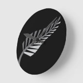 Silver Fern Phantastisches Neuseeland-Image Runde Wanduhr (Winkel)