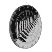 Silver Fern von Neuseeland Dartscheibe (Vorderseite Links)
