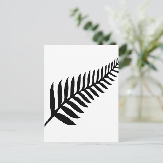Silver Fern von Neuseeland Postkarte (Stehend Vorderseite)