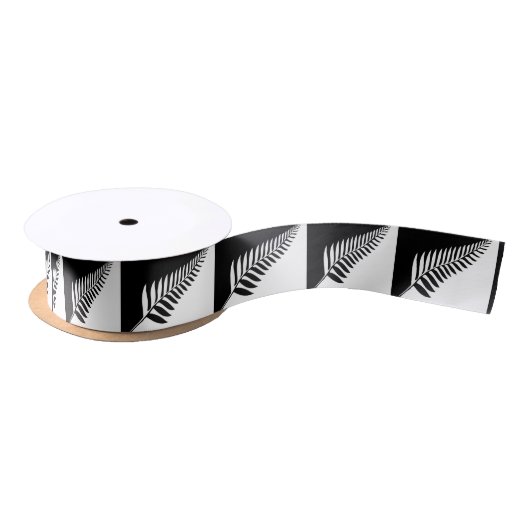 Silver Fern von Neuseeland Satinband (Spule)