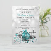 Silver Festivals Corporate Christmas Party Einladu Einladung (Stehend Vorderseite)