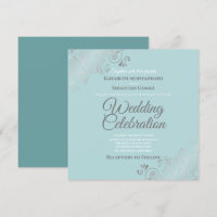 Silver Filigree Elegante Aquamarine Hochzeit