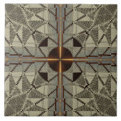 Silver Filigree mit Gold Cross Fliese (Vorderseite)