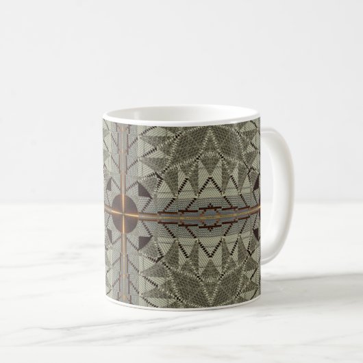 Silver Filigree mit Gold Cross Kaffeetasse (VorderseiteRechts)