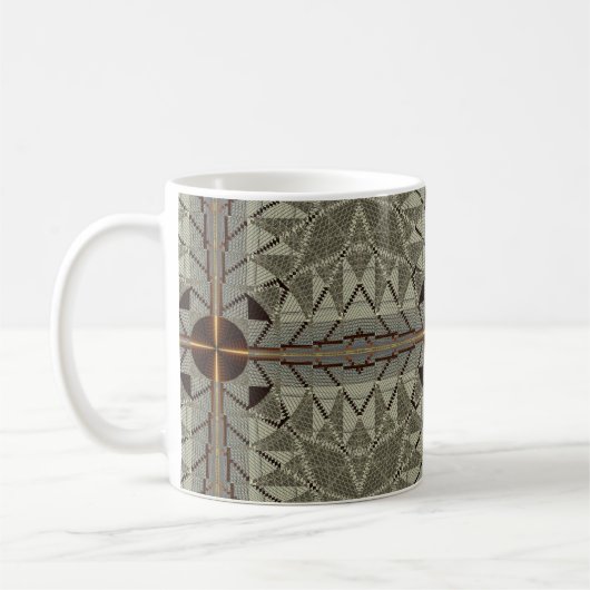 Silver Filigree mit Gold Cross Kaffeetasse (Links)