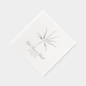 Silver Fireworks New Year's Eve Party Servietten Mit Folie (Rechts)