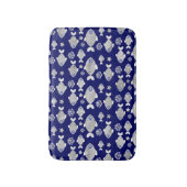 Silver Fish Evil Eye Pattern Badematte (Vorderseite Vertikal)