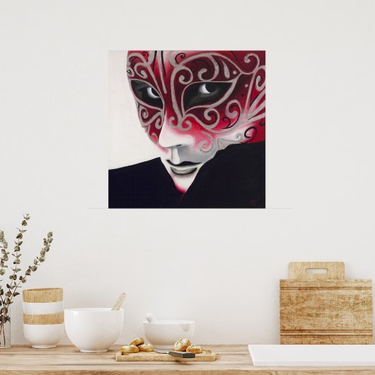 Silver Flair Mask Poster (Küche)