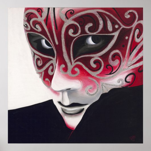 Silver Flair Mask Poster (Vorne)